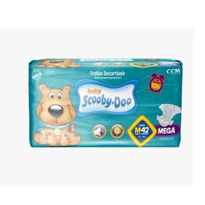 Fralda Scooby Doo Mega M Pacote com 42 Unidades