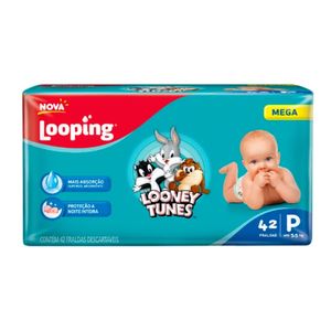 Fralda Descartável Looping Looney Mega Tamanho P 42x1