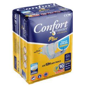 Fralda Descartável Adulto Tamanho P Confort Plus 10x