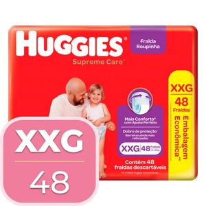 Fralda Huggies Supreme Roupinha Hiper XXG 48 Unidades