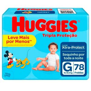 Fralda Huggies Tripla Hiper G 78 Unidades