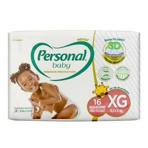 Fralda Personal Baby Premium XG Pacote com 16 Unidades