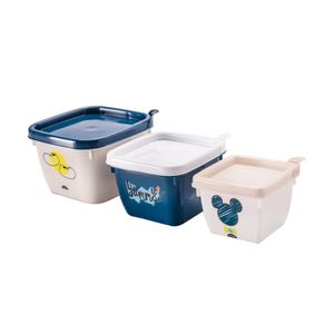 Conjunto De Potes Plasútil Conect Mickey Baby Combo com 3 Unidades