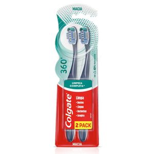 Escova de Dente Colgate 360º 2x1