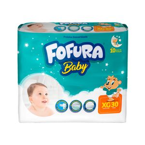 Fralda Fofura Baby Mega XG Pacote com 30 Unidades