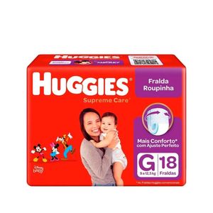 Fralda Huggies Supreme Roupinha Jumbo G 18x1