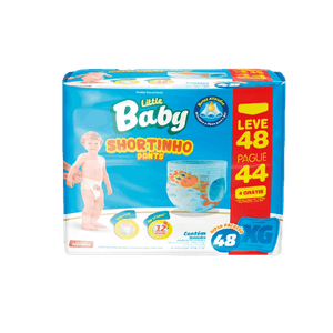 Fralda Little Baby Pants Hiper XG 48 Unidades