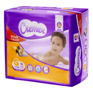 Fralda Cremer Jumbinho G 16 Unidades