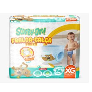 Fralda Scooby Doo Shortinho Jumbo XG Pacote com 24 Unidades