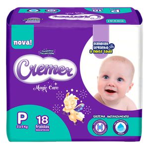 Fralda Cremer Jumbinho P 18 Unidades