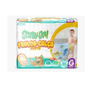 Fralda Scooby Doo Shortinho Jumbo G Pacote com 30 Unidades
