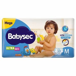 Fralda Babysec Mega M 38 Unidades