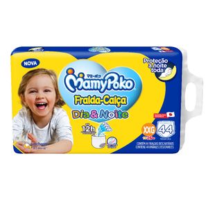 Fralda Descartável Calça Mamypoko Dia&Noite Giga Tamanho XXG Pacote com 44 Unidades