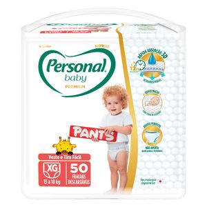 Fralda Personal Baby Pants Hiper XG 50 Unidades