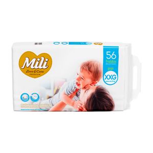 Fralda Mili Love&Care Premium XXG 56 Unidades
