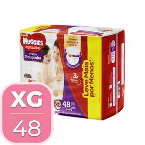 Fralda Huggies Supreme Roupinha Hiper XG 48 Unidades