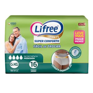 Roupa Íntima Lifree Calça Super Conforto Tamanho G/XG 16x1