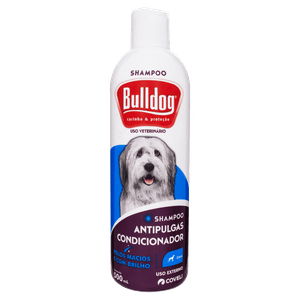 Shampoo e Condicionador para Cães Antipulgas Bulldog Frasco