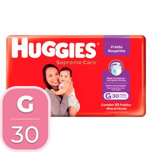 Fralda Huggies Supreme Shortinho Mega G 30 Unidades