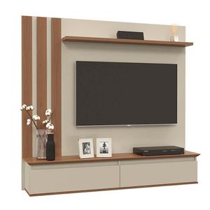 Painel Para TV Até 46 Pol Trend 1.6 Patrimar Off White/Canelato