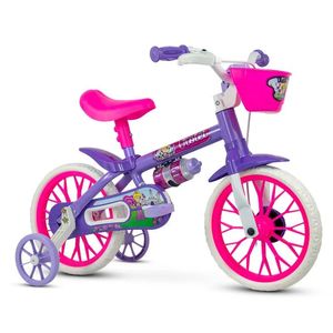 Bicicleta Aro 12 Violet Com Garrafinha Nathor