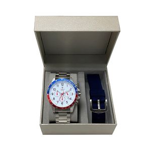 Cronógrafo Masculino Tuguir Analógico Infinity TGI37031 - Prata e Branco