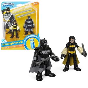 Fisher Price Figura Superman E Metalo Black Bat E Batman Ninja Dc Comics Ftv07