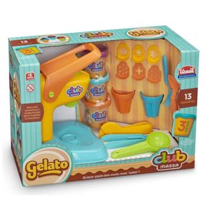Kit Club Massa Gelato Base Azul e Amarelo Usual 556
