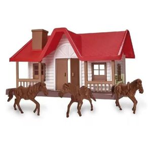 Playset Rancho Western Telhado Vermelho Usual 550
