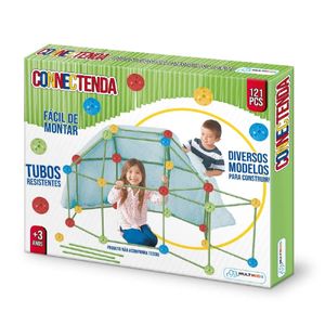Connectenda Com 121 Peças Construção Com Tubos Multikids Br1552