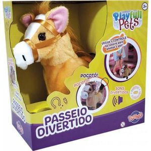 Cavalinho Com Movimento E Som Com Controle Playfull Caramelo Toyng 042151