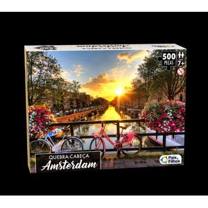 Quebra Cabeça 500 Peças Amsterdam Pais E Filhos 0863.1 Pais E Filhos
