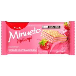 Biscoito Parati Wafer Minueto Morango 73g