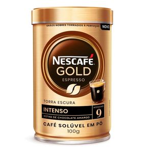 Café Nescafé Gold Intenso Lata 100g