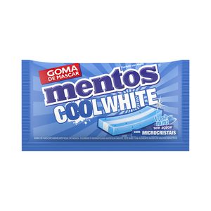 Goma De Mascar Mentos Cool White Fresh Mint Zero Açúcar 8,5g