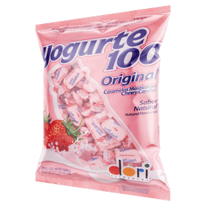 Bala Dori Iogurt Original Morango 600g