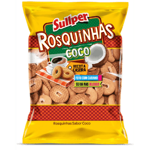 Biscoito Rosquinhas Sullper De Coco 300g