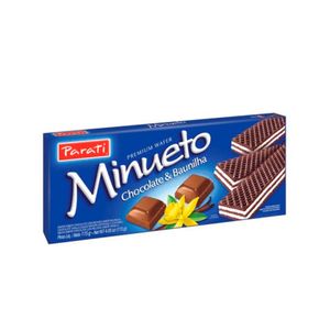 Biscoito Parati Wafer Minueto Chocolate e Baunilha 73g
