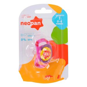 Chupeta Neopan Estampada Ortodôntica T1 Flor Rosa Unidade