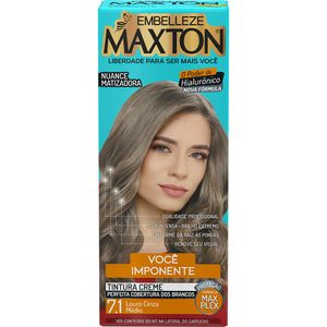 Tinta para Cabelo Maxton 7.1 Louro Cinza Médio