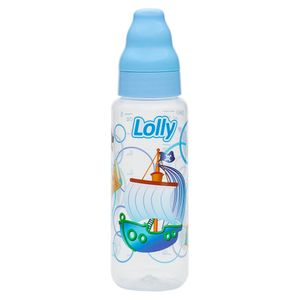 Mamadeira Lolly Bico de Silicone Redondo Azul