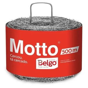 Arame Farpado Belgo Galvanizado 500m