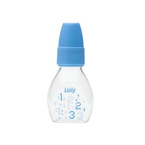 Mamadeira Mini Bico Redondo Azul Lolly