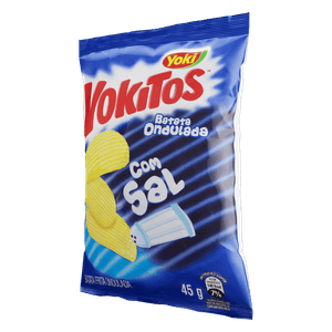 Batata Frita Ondulada com Sal Yoki Yokitos Pacote 45g