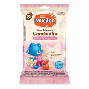 Biscoito Snack Mucilon Morango e Banana 35g