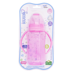 Mamadeira Rosa Aquarela Big 330ml Kuka nº 2