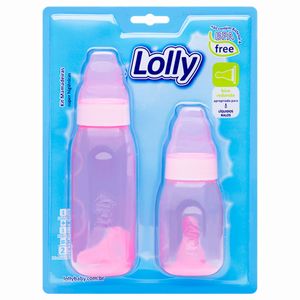 Kit De Mamadeiras Clean Rosa Lolly 220ml e 120ml
