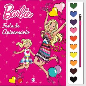Livro Aquarela Barbie Festa de Aniversario