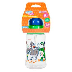 Copo com Canudo Mundo Bita Azul 330ml