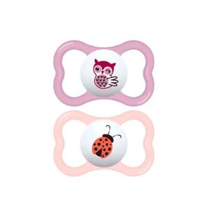 Chupeta Mam Supreme Tipo 2 Rosa com 2 Unidades